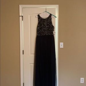 ASOS Navy sequin and Tulle dress